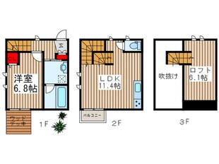 ＶＩＬＬＥＴＴＡの物件間取画像